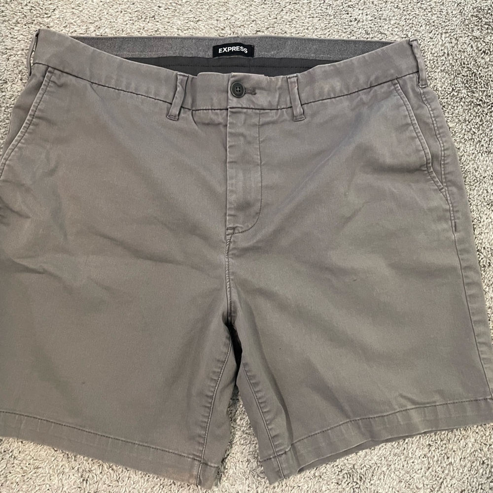 Gray Casual Shorts